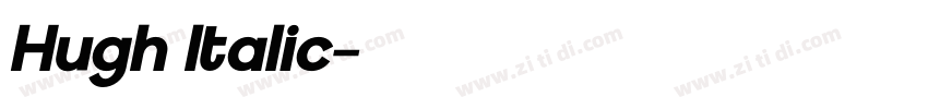 Hugh Italic字体转换 Hugh Italic字体转换